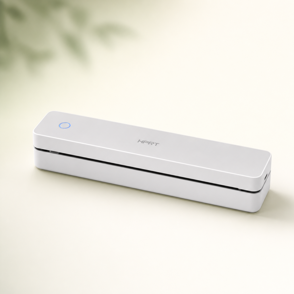 Original design portable printer in white